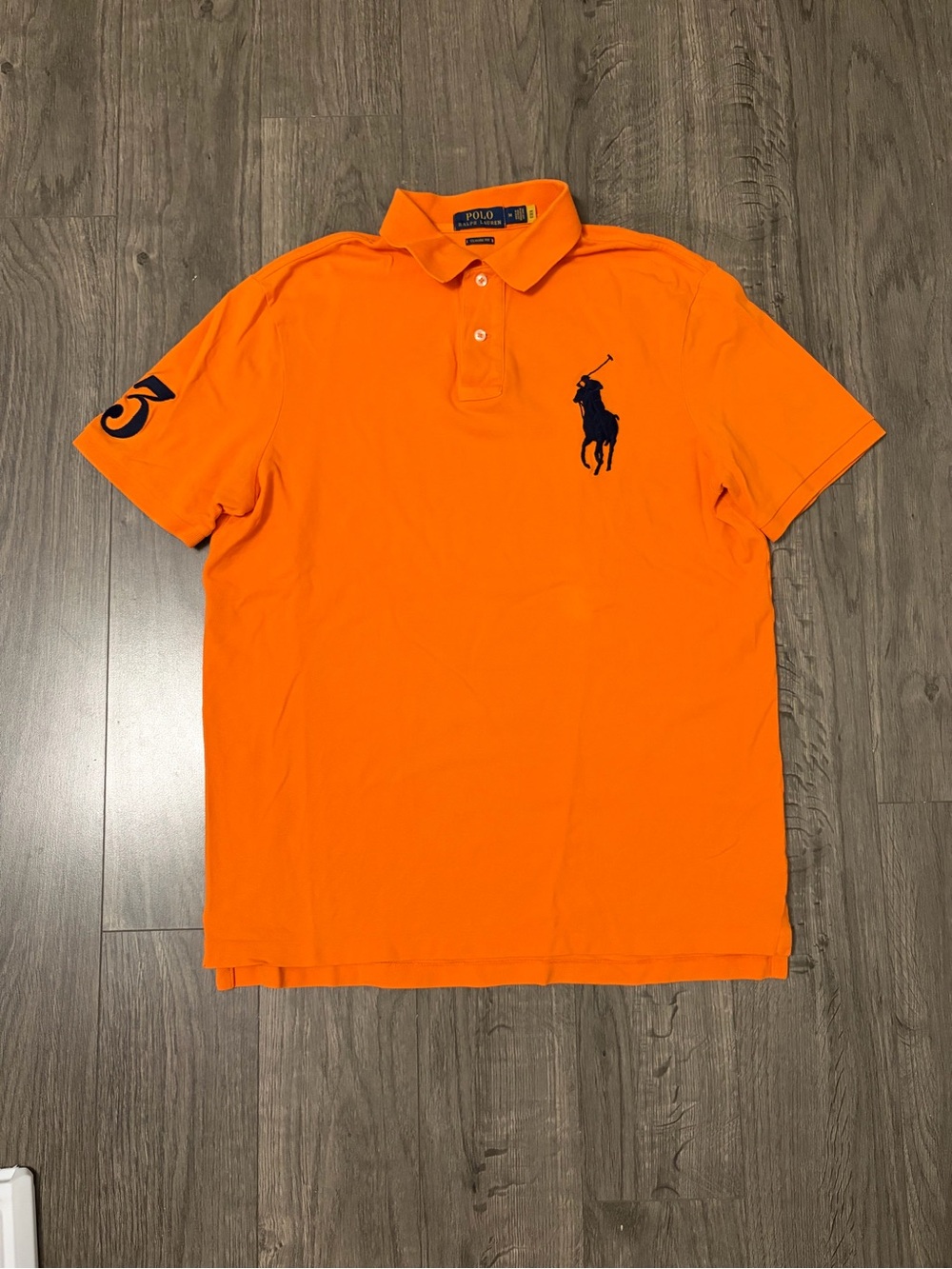 Polo by Ralph Lauren Bright Orange Polo with Navy Pony